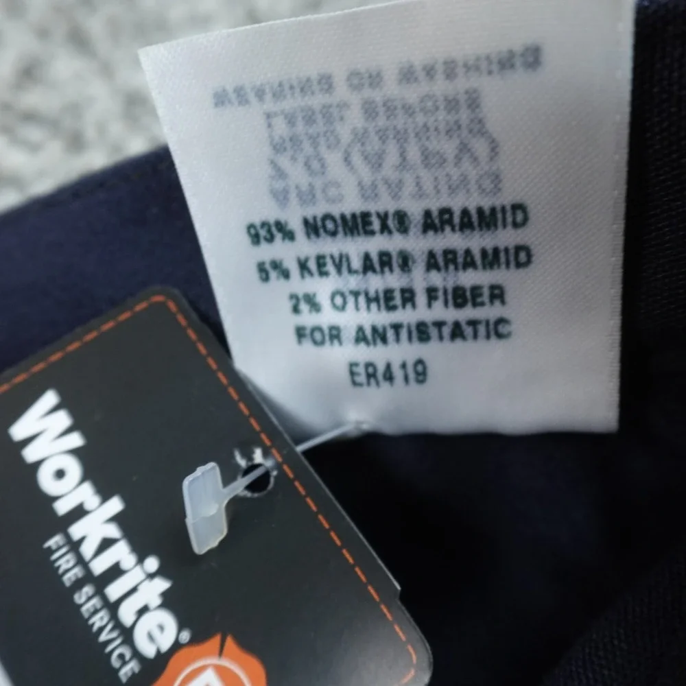 NEW Workrite FR Pants Mens 34X33 Blue Fire Flame Resistant Nomex Aramid Work